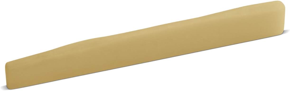 Unbleached 2.5 mm Thick Bone Saddle – Fits Some Post-1996 Martin® Guitars – 11 mm Height - Wave Compensated
