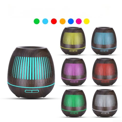 Humidificateur USB portable 400 ml YX130S avec diffuseur de parfum bois - 3