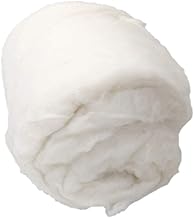 Ivie Organic Luxury Cotton Fiber Batting 1lb Natural Color Eco Friendly High Fill Power Stuffing for Pillow Comforter Dolls (Combed Cotton Fiber（1 Pound）)