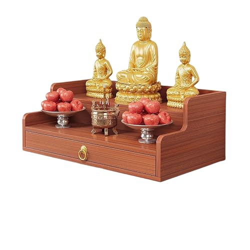 Armoire de rangement pour méditation et étagère murale autel Bouddha