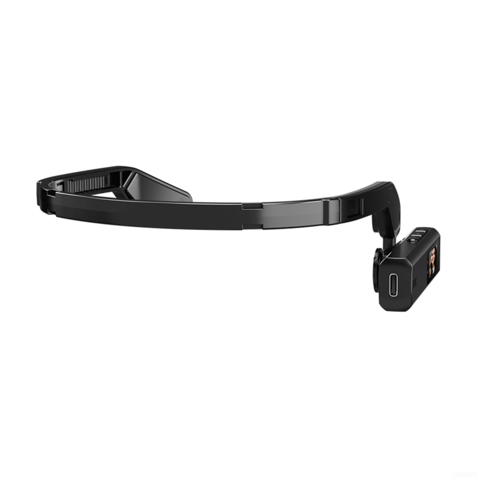 Telecamera montata sulla testa di WiFi 2.7K, videocamera leggera indossabile per vlogging e ciclismo, 30FPS, obiettivo grandangolare da 110 gradi