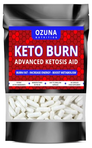 Keto Burn Advanced Keto Fat Burner Supplement - Weight Management & Energy Booster - 1 Month Supply - Diet Support for Men & Women - Fatty Acid & Carb Metabolism Pills