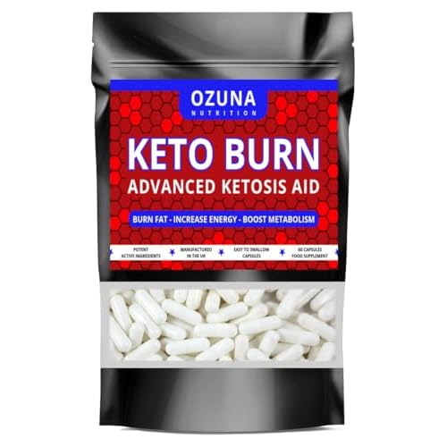 Keto Burn Advanced Keto Fat Burner Supplement – Weight Management & Energy Booster – 1 Month Supply – Diet Support for Men & Women – Fatty Acid & Carb Metabolism Pills