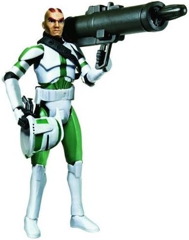 Star Wars The Clone Wars Animated 3 3/4" Clone Commander Gree Action Figure