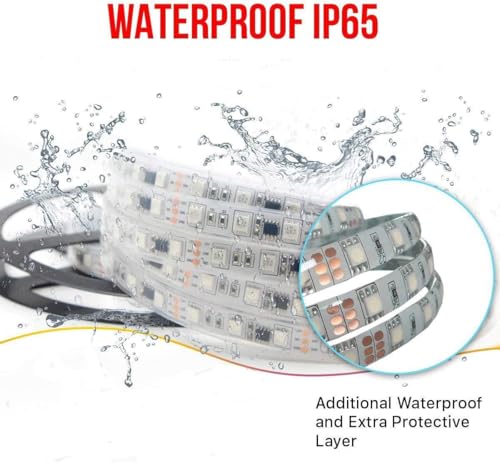 Tira de LED RGB inteligente 16.4 pies con control APP miniatura 6