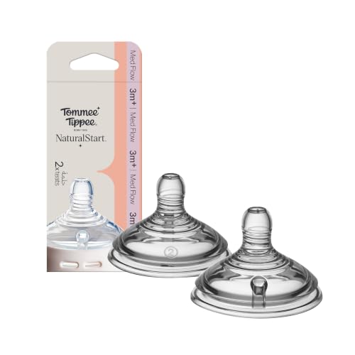 Tommee Tippee Natural Start Flexible und Dehnbare Sauger, Mittleren, 2 Stück – Ansicht 1