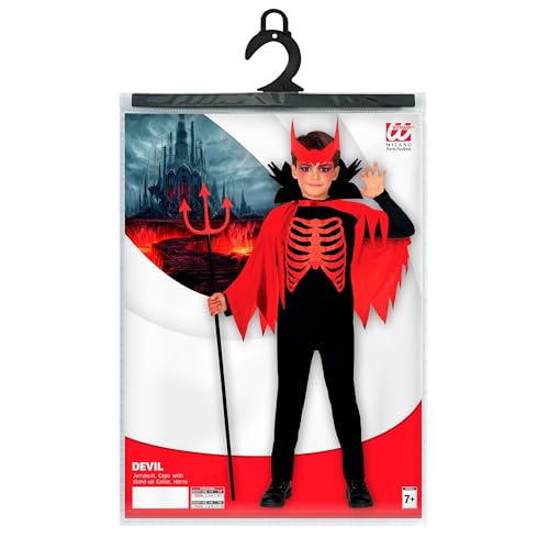 W Widmann Milano Party Fashion - Costume Da Bambino Diavolo, Inferno, Satana, In Maschera, Carnevale, Halloween - 3