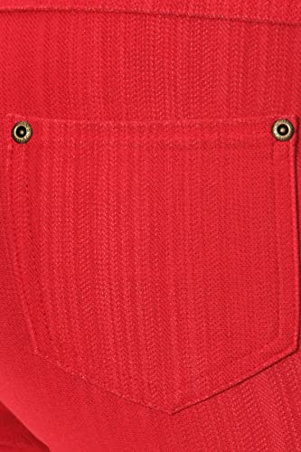 Image of Leggings Depot Women's Cotton Blend Stretch Pull-on Jeggings Casual Pants with Pockets (Available in Plus Size)