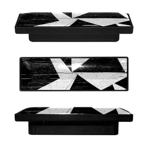 4 Pack 3.6inch Length Black Kitchen Cabinet Knobs Stainless Steel Drawer Knobs Bedroom Dresser Knobs for Men Women Girls, Nursery Knobs