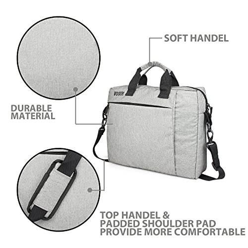 Image of Wooum 15.6 Inch Office Laptop Bags Briefcase for Men and Women Side Bag for Laptop Briefcase Slim messanger Bag for Laptop