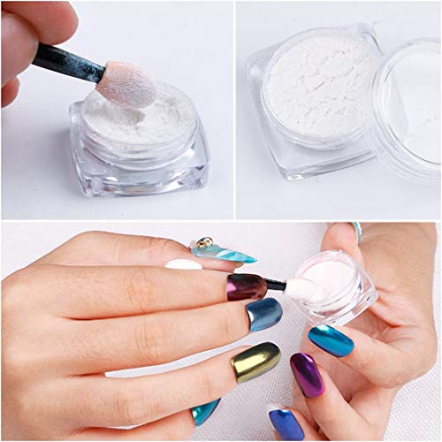 STAY GENT 12 Kästen Nagel Spiegel Pulver Mirror Powder Chrome Pulver nägel Set Nail Glitzerpuder Laser Holographic Nail… – Bild 4