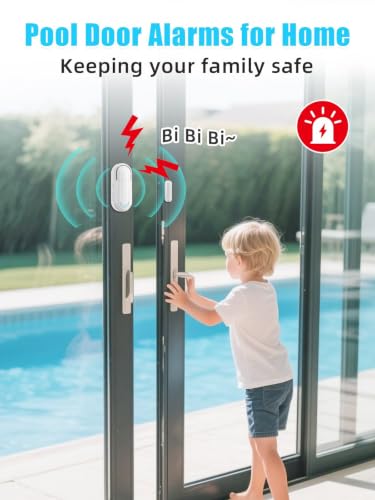 Alarmas para puertas SanJie con control remoto, 4 modos, 2 sensores miniatura 4