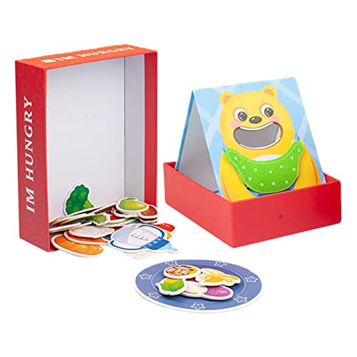xiaoguozi Parent-Child Feeding Toy Feeding Game Toy Pretend Feeding Toy Simulation Feeding Game Toy Improve Hand-Eye Coordination, Cartoon Kids Early Educational Brain Toys