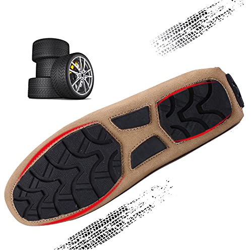 Flat Loafer for Men Suede Leather Slip-on Dress Driving Moccasins Casual Boat Shoes3