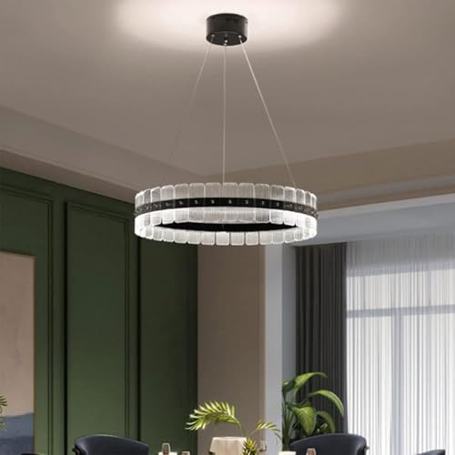 Lampe suspendue acrylique postmoderne ronde luminaire salon chambre