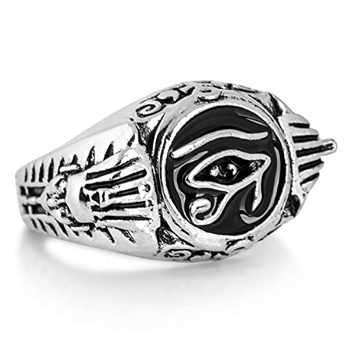 Akitsune Horus Anello | Anello da uomo in acciaio