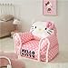 Sanrio Hello Kitty Figural Bean Bag Chair – Soft Structured Sofa with Armrests for Kids – Comfortable Seating for Bedroom or Playroom, Ages 3+