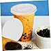 HAPINARY 50pcs Cup Sealing Paper Pads Round Drink Covers for Compatibility with All Cup Easy to Use Spill-resistant Beverage Protection