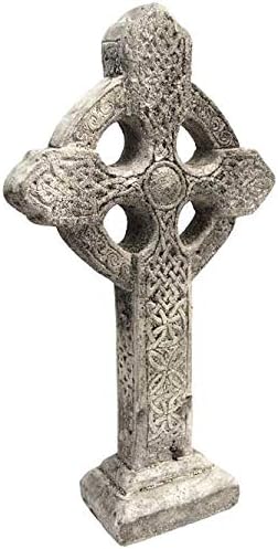 Athens Celtic Cross on Base Statue, Pre Aged