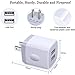 USB Wall Charger, Double Dual Port 2.1Amp Fast Brick Base Adapter Charging Block Charger Cube Plug Box for iPhone 16 Pro Max 15 14 13 12 11 Pro X 6 6S 7 8 Plus, iPad, Samsung, Android