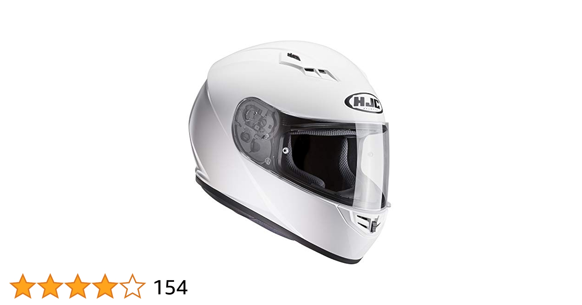 美品☆HJC フルフェイスヘルメット 白 Mサイズ CS-15ホワイト