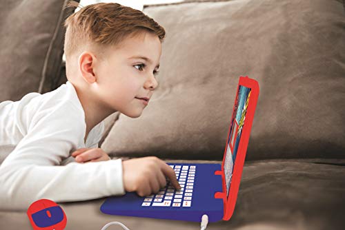 LEXiBOOK Spider-Man - Educational and Bilingual Laptop Spanish/English - Toy for Child Kid (Boys & Girls) 124 Activities, Learn Play Games and Music with Spiderman - Red/Blue JC598SPi2 by LEXiBOOK - Image 4