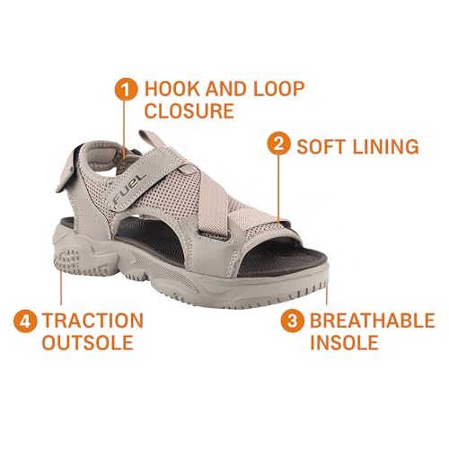 Image of FUEL Gabbroo Comfortable & Lightweight Casual Sports Sandals for Mens with Anti-Skid & Flexible EVA Sole for Running, Walking