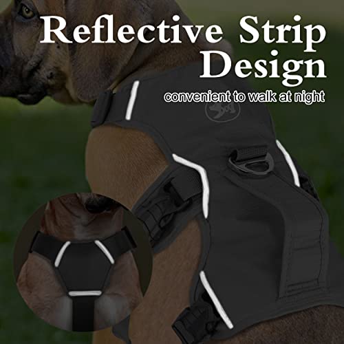 Petartist Escape Proof Harness For Dogs No Slip Dog Vest Harness With Lift Handle For Active Medium And Large Dogs Grey #TOP5