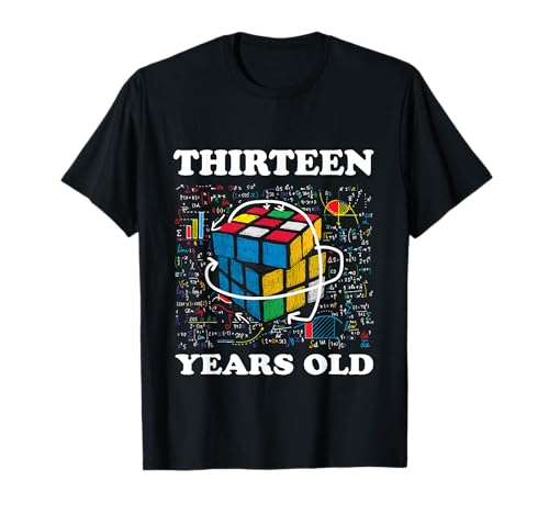 Competitive Speed Cubing 13 Years Old Birthday for Boy Girl T-Shirt