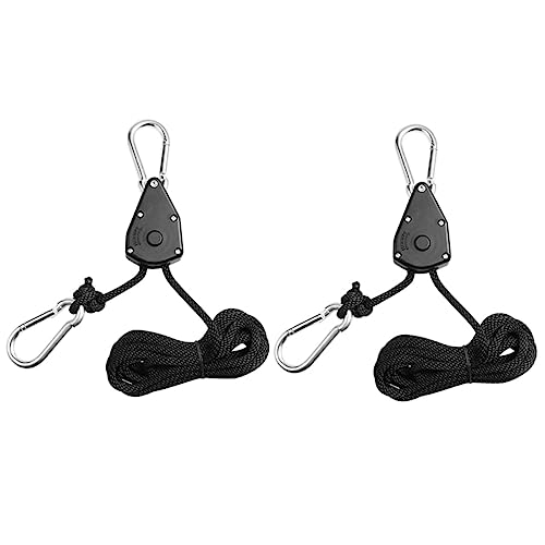 POPETPOP Lot De 2 Cintres Rétractables Pour Lampes De Culture De Levage Cordes Accessoires De Jardin