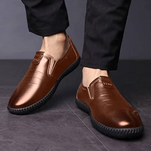 BORAMAX Men's Dress Shoes Fashion Comfort Luxury Soft Slip on Leather Loafers for Gentleman Wedding Business Work Office Casual Outdoor3