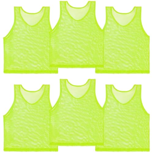 Image of RAINFLOW Soccer Pinnies Scrimmage Vests - Set of Lightweight Mesh Pennies Practice Jerseys for Youth & Adult Teams,Training