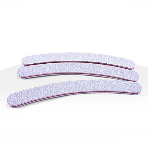 Ocibel - 3 lime per unghie, zebra, banana 100/180