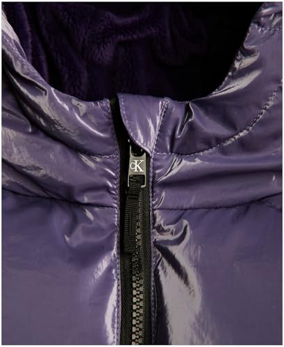 Calvin Klein Girls' Short Length Hooded Winter Puffer Jacket with Fleece Lining3