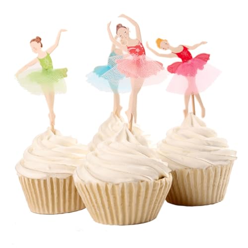 HOMSFOU 72 Peças Decoração De Bolo De Aniversário Decorativos Toppers De Bolo Decorações De Bolo De