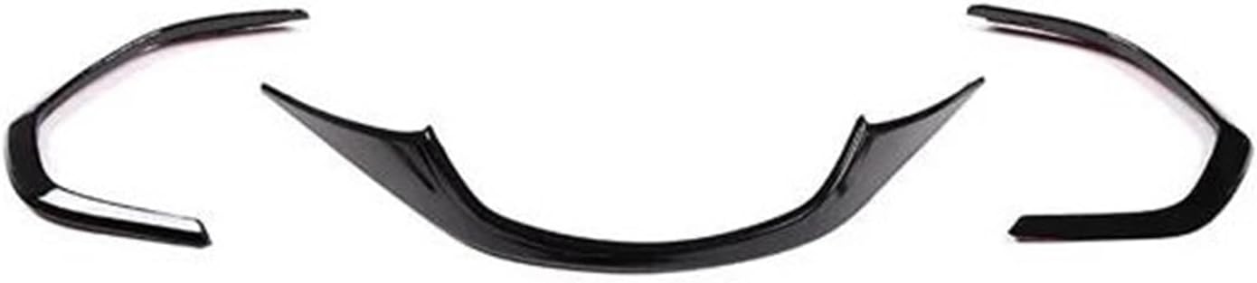 Car Decoration Interior ABS Car Dashboard Display Meter Ring Speedometer Gauge Cover Trim Frame For Chevy For Corvette C7 2014-2019 Interior(Gloss black)