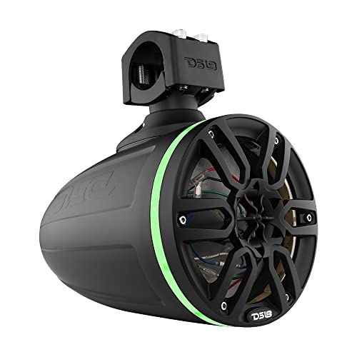 Image of DS18 Hydro NXL-X6TP /BK 6.5 inch Marine Water Resistant Wakeboard Tower Speakers with Integrated RGB LED Lights 300 Watts 4 ohms - Black (Pair) High Performance