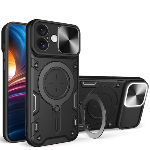 Coque iPhone 16 Plus protection antichoc militaire Ysnzaq anti-chute noire