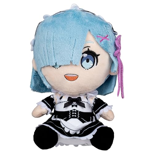 Total Anime Rem - 8-Inch Super Soft Plush with Authentic Details from Re:Zero