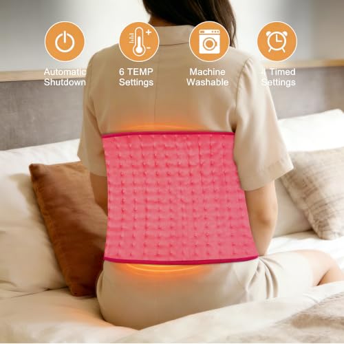 Image of Electric Heating pad for Back Neck Shoulder Knee Arms Legs