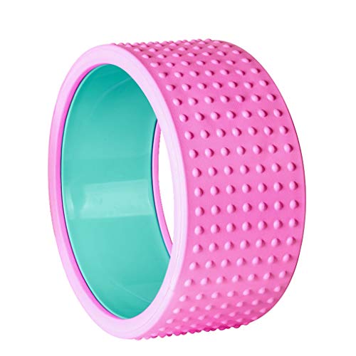 RYR Massage Yoga Wheels Dharma Yoga Wheel，for Improve Handstands Balance Flexibility Inversions Back Pain Pilates Bends Improving Flexibility (Color : Pink)