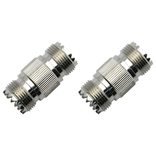Adaptador UHF PL259 hembra a hembra para cable coaxial miniatura 1