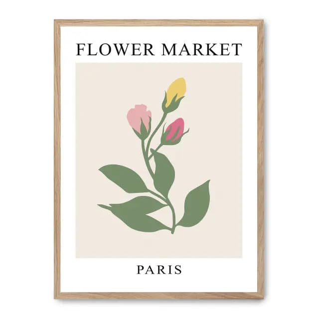 Cuadro flower market viii FASE5 pour raviver les murs blancs du salon