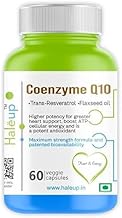Haleup Coenzyme Q-10, 120 capsules, Enriched with Resveratrol & Omega-3 EPA/DHA || Healthy Heart|| Brain|| Immunity | (120 Capsules (2 Packs X 60s capsule))