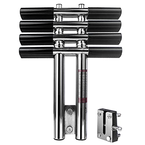 Stainless Steel Boat Dual Vertical Dive Ladder Marine Telescopic Sport Ladder (4 Step)