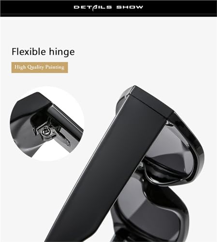 Lunettes de soleil rétro polyvalentes avec protection pour la conduite - 4