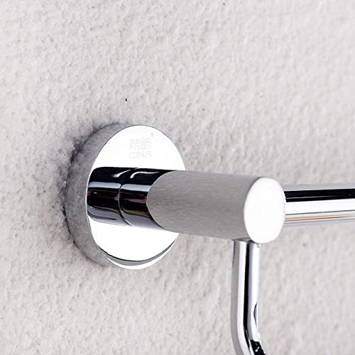 Porte-serviettes de salle de bain double barre mural en acier