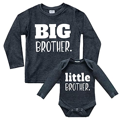 Image of Big Brother Little Brother Shirts Matching Outfits Sibling Gifts Baby Set