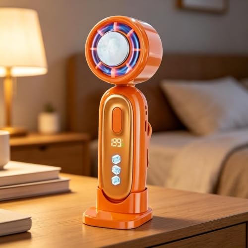Mini ventilateur à main batterie refroidissement 199 vitesses voyage et maison - 4