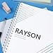 Rayson WR21143M Wire Binding Spines, Multicolor, 2:1 Pitch Double Loop Binding Wires 9/16 Inch, 21-Loop Wire Ring Pack of 100 with Black, Gold, Blue, White, Silver
